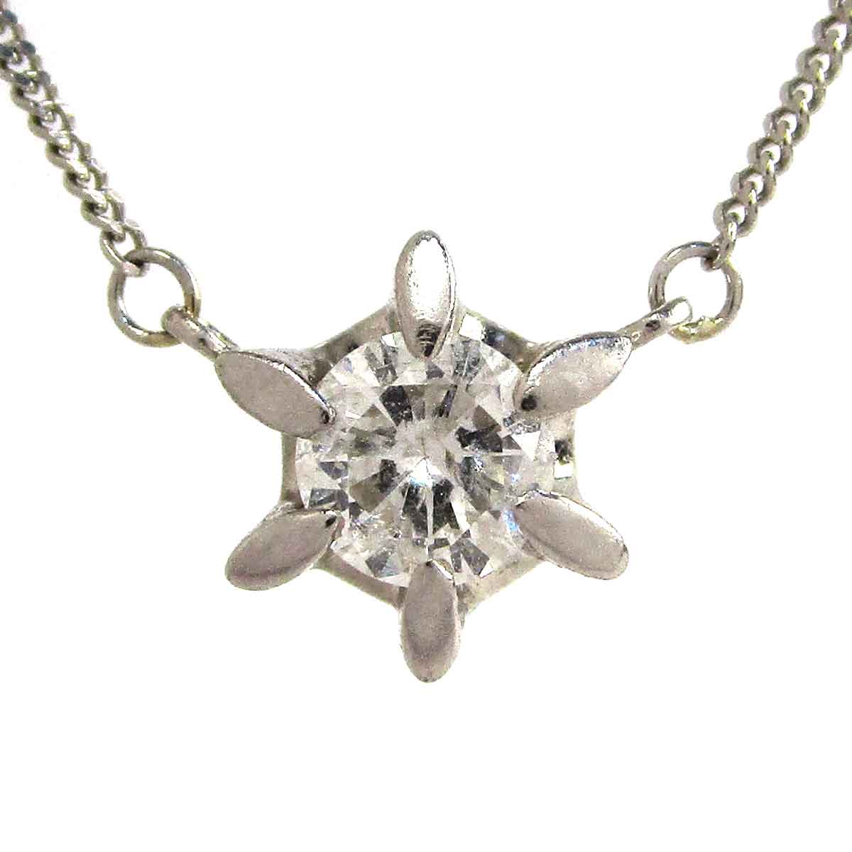 レディースネックレス ダイヤモンド Pt850/Pt900 トップW9.2*H7.5mm - TAN2600026
