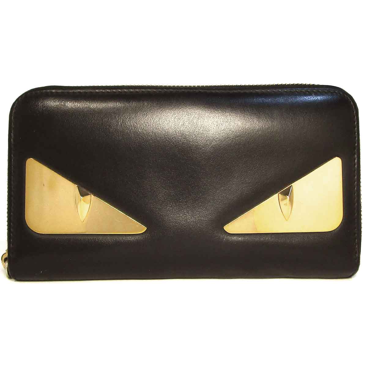 フェンディ モンスター ラウンドファスナー財布 7M0210 - TAN2600029