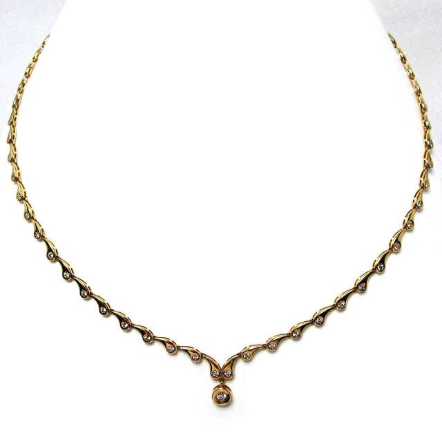 レディースネックレス ダイヤモンド K18 - TAK2200702