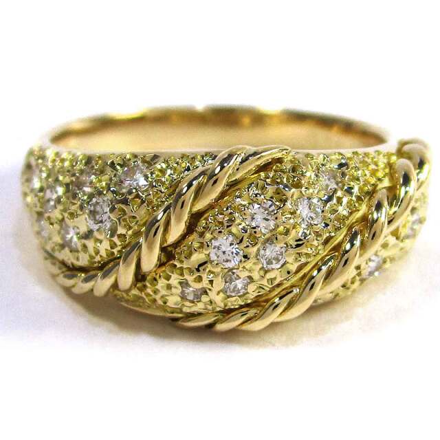 レディースリング ダイヤモンド K18 12号 - TAK2400189