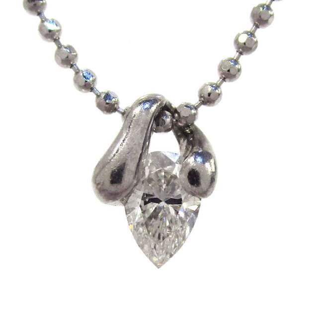 レディースネックレス ダイヤモンド Pt900/850 トップW6*H8.5mm - TAK2500503