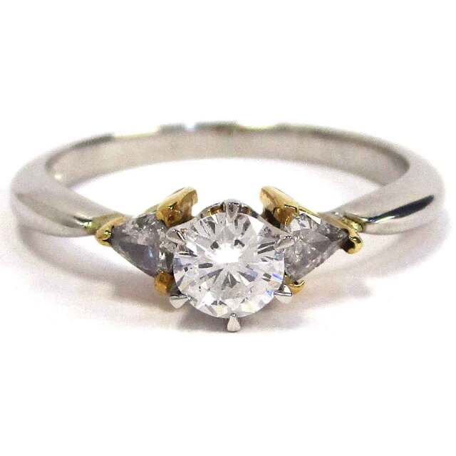 レディースリング ダイヤモンド Pt900/K18 11号 - TAK2500509