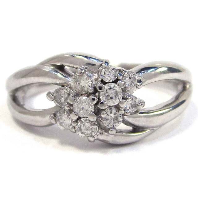 レディースリング ダイヤモンド Pt850 11号 - TAK2500525