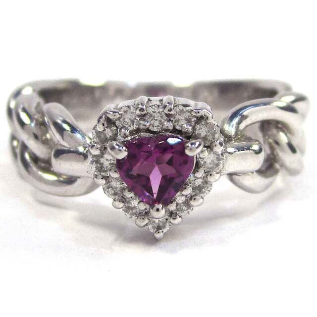 レディースリング ピンクトルマリンダイヤ Pt900 10.5号 - TAK2500540