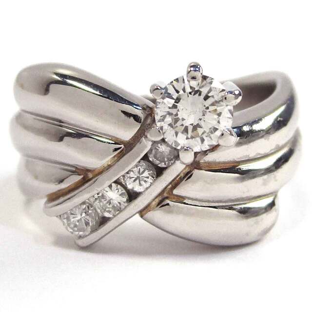 レディースリング ダイヤモンド Pt900 11.5号 - TAK2500589