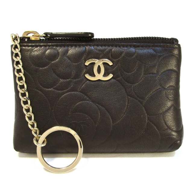 シャネル カメリア キーリング付コインケース - TAK2500658