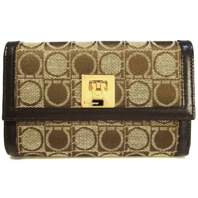 フェラガモ ガンチーニ 三つ折り財布 1G211111 - TAK2500686