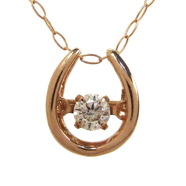 レディースネックレス ダイヤモンド K18PG トップW7*H8.3mm - TAK2500799