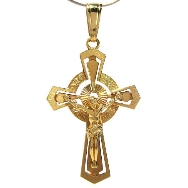 ペンダント ロザリオクロス K18 W28*H54mm(バチカン穴4*8mm) - TAK2500882