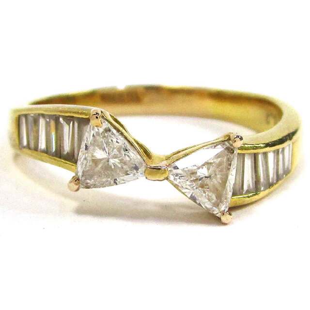 レディースリング ダイヤモンド K18 約17号 - TAK2500992