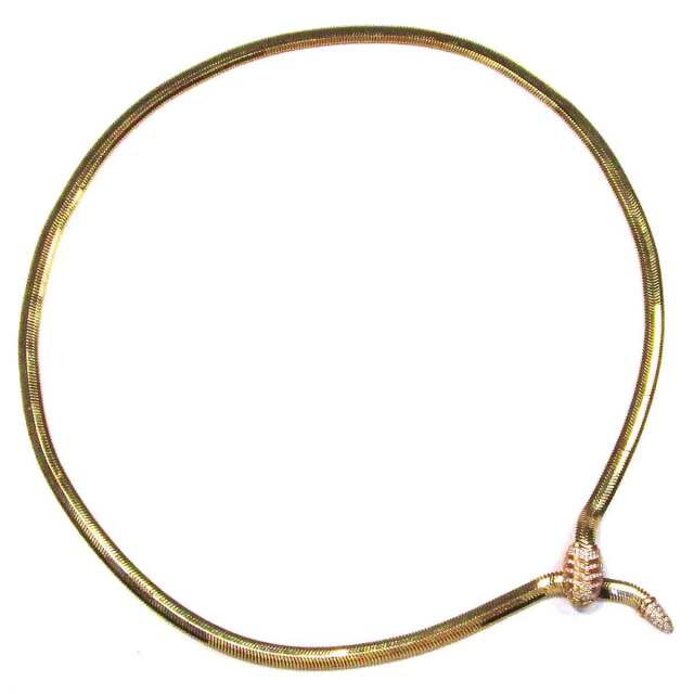 チョーカー ダイヤモンド/スネーク K18 - TAK2501162