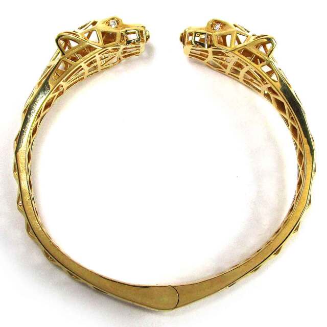 バングル パンサー（ダイヤモンド） K18 腕回り16.5cm - TAK2501163