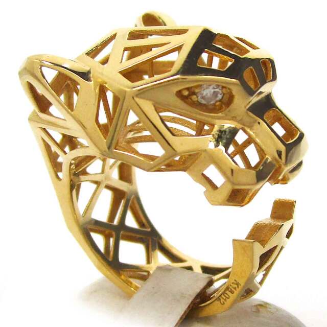 リング パンサー（ダイヤモンド） K18 14号 - TAK2501164