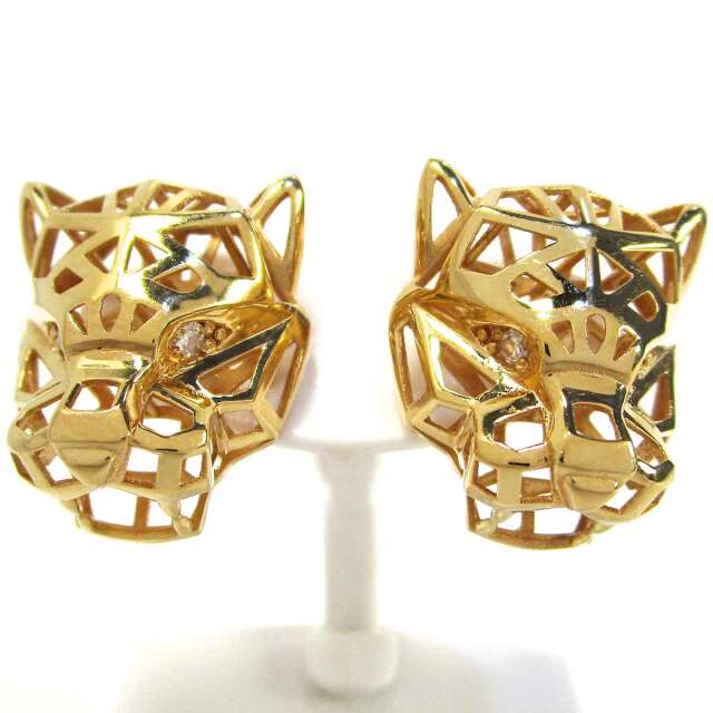 ピアス パンサー（ダイヤモンド） K18 W15.7*H18.5mm - TAK2501165