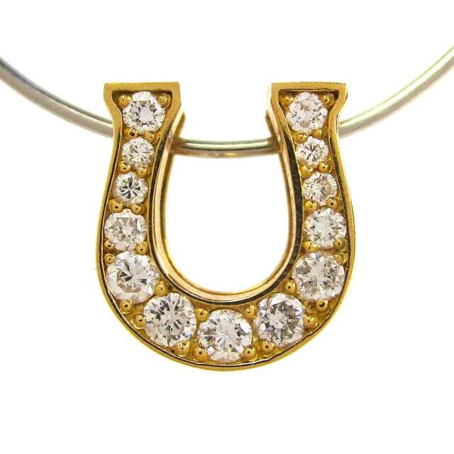 ペンダント 馬蹄（ダイヤモンド） K18 W10.6*H11.6mm(穴2*7mm) - TAK2501173