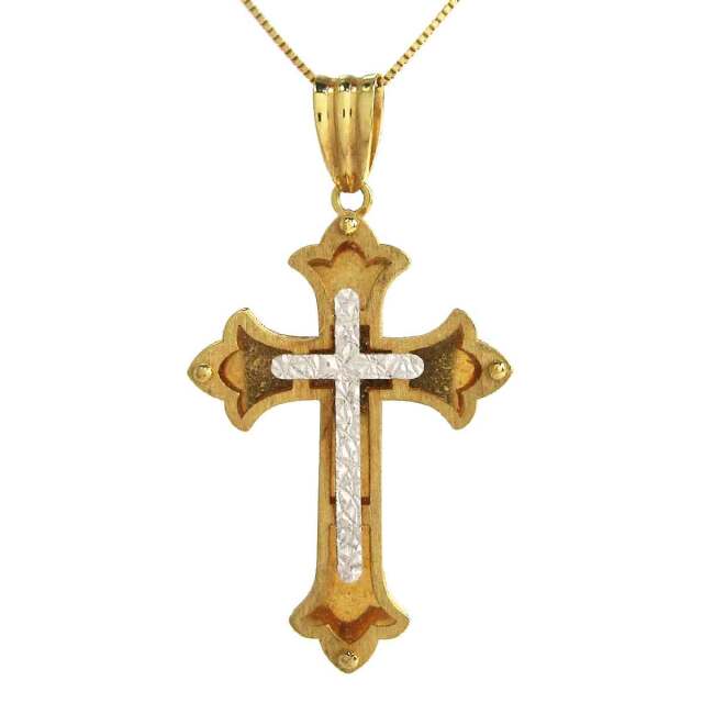 ネックレス クロス K18 トップW16*H29.5(バチカン含) - TAK2600161