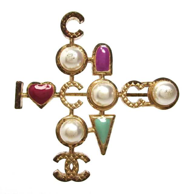 シャネル Ａ１７Ａ アイラブココ　ブローチ - TAK2600253