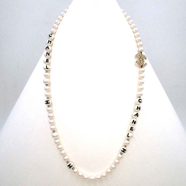 シャネル ココフェイクパール フェイクパールロングネックレス - TAK2600645