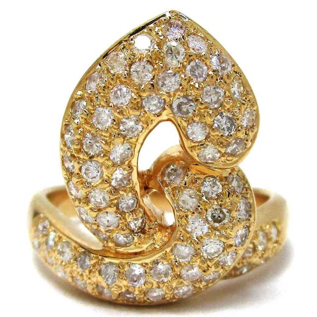 レディースリング ダイヤモンド K18 13.5号 - TAN2300094