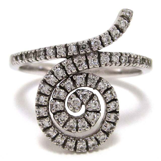 リング ダイヤモンド K18WG 10.5号 - TAN2300125