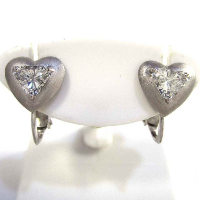 イヤリング ダイヤモンド K14WG W8*H12mm - TAN2400038