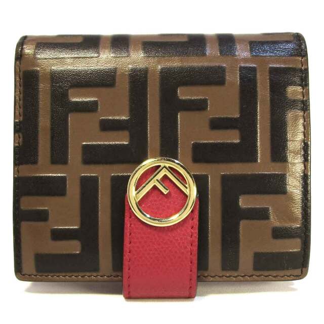 フェンディ エフ　イズ エフイズ２つ折り財布 8M0386AAIIF13VJ - TAN2400187