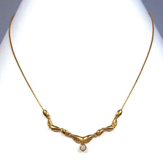 レディースネックレス ダイヤモンド K18 - TAN2500049