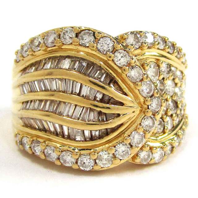 レディースリング ダイヤモンド K18 16号 - TAN2500091