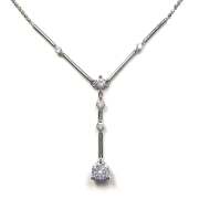 レディースネックレス ダイヤモンド Pt850 トップW4.8*H24.2mm - TAK2500483