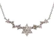 レディースネックレス ダイヤモンド Pt900/Pt850 トップW21*H8.5mm - TAK2600283