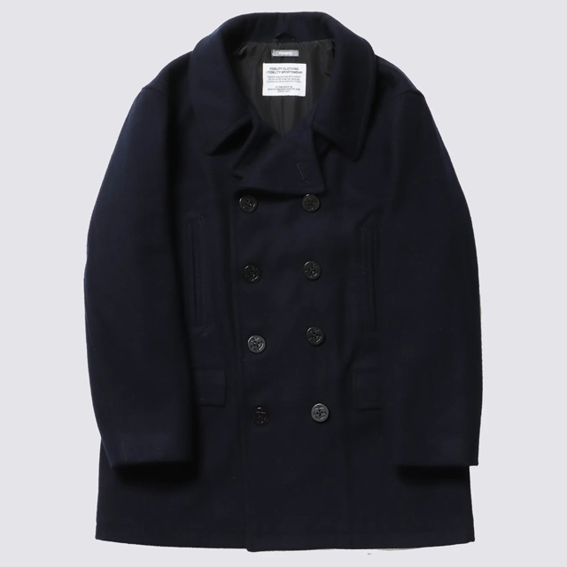 【送料無料】FIDELITY 10BUTTON PEA COAT YANKEE NAVY