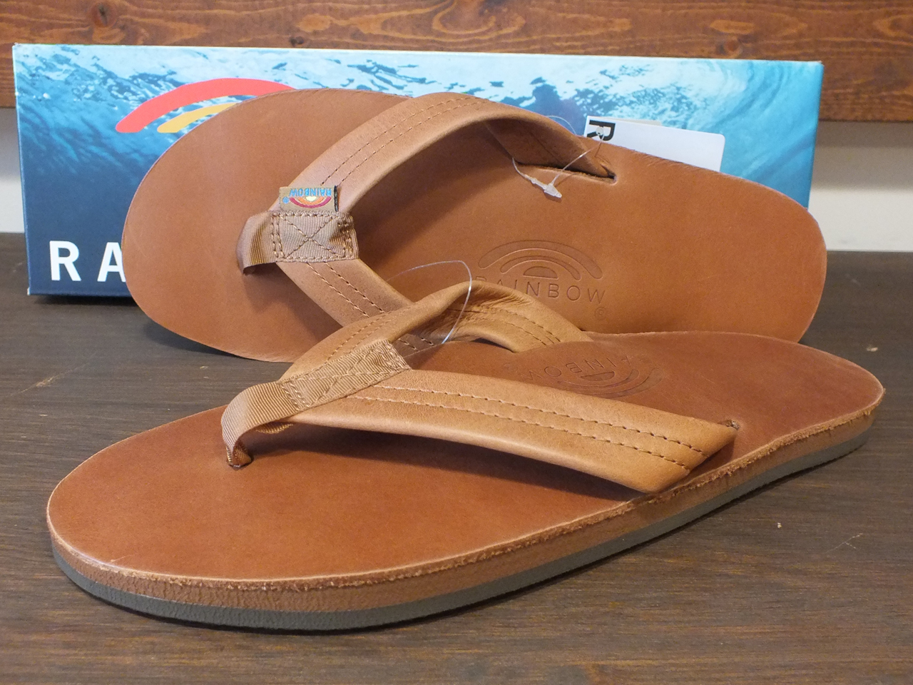 tan rainbow sandals