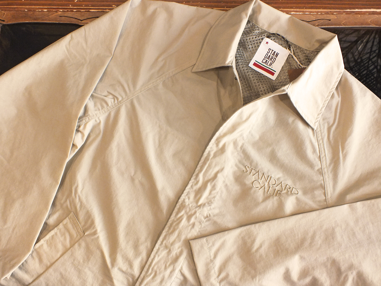 【送料無料】STANDARD CALIFORNIA PACKABLE CAR COAT BEIGE
