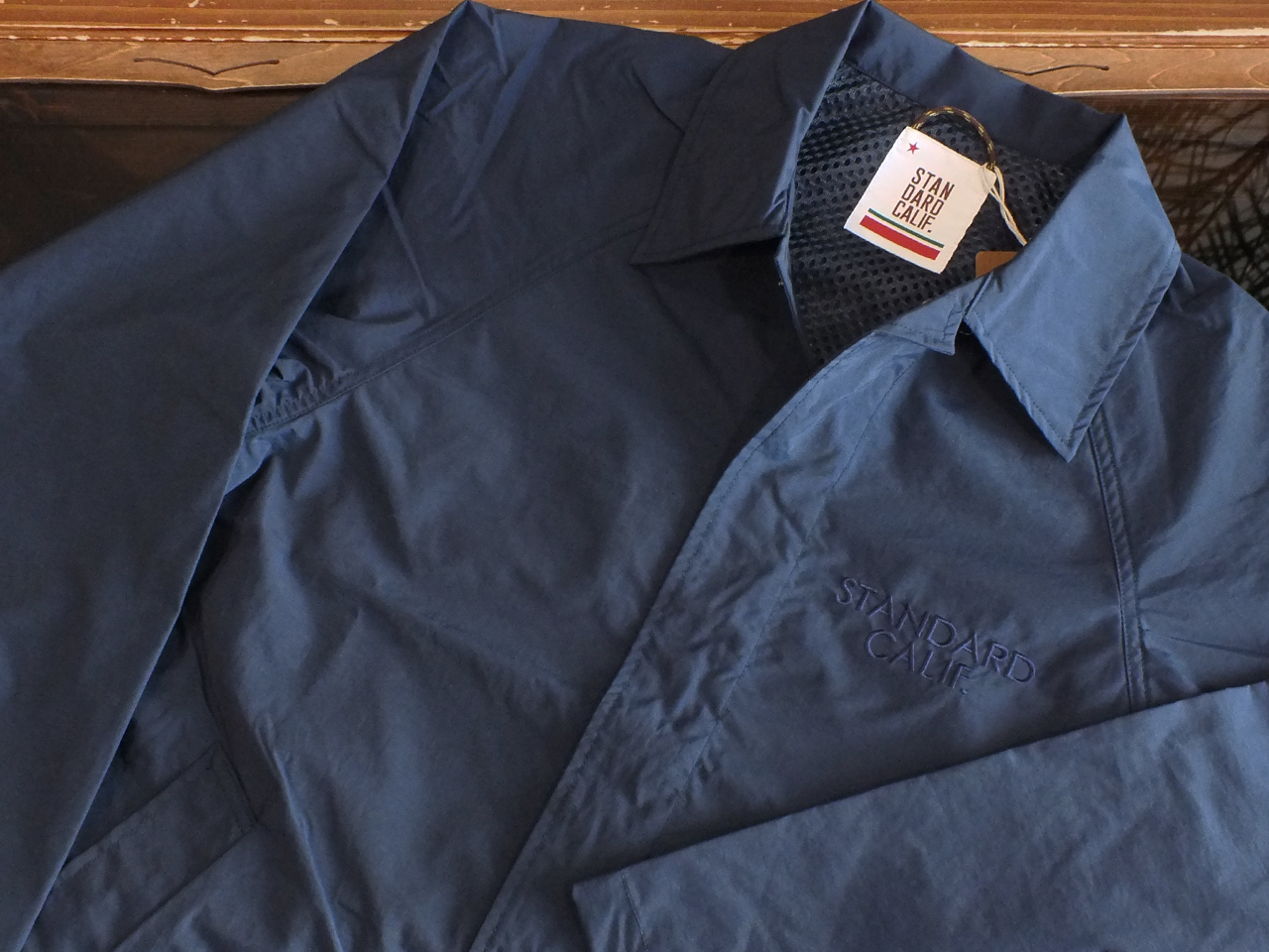 【送料無料】STANDARD CALIFORNIA PACKABLE CAR COAT NAVY