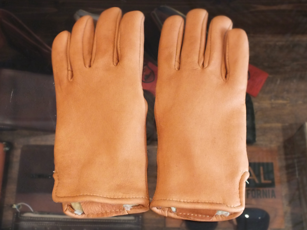 【送料無料】GEIER GLOVE DEERSKIN GLOVE SEMI DRESS WITH PILE LINING BROWN