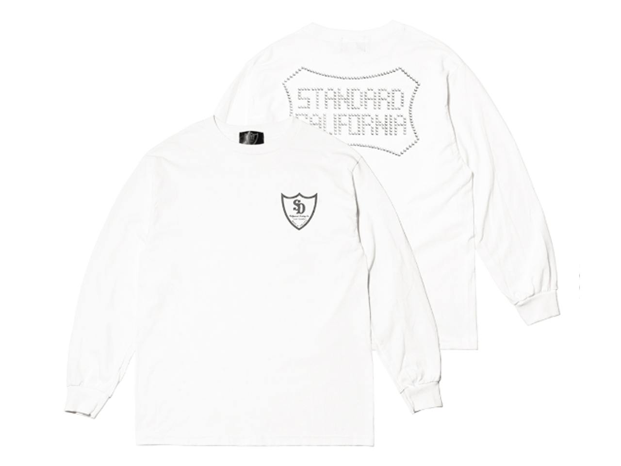 【送料無料】HTC × STANDARD CALIFORNIA LOGO LONG SLEEVE T-SHIRT WHITE