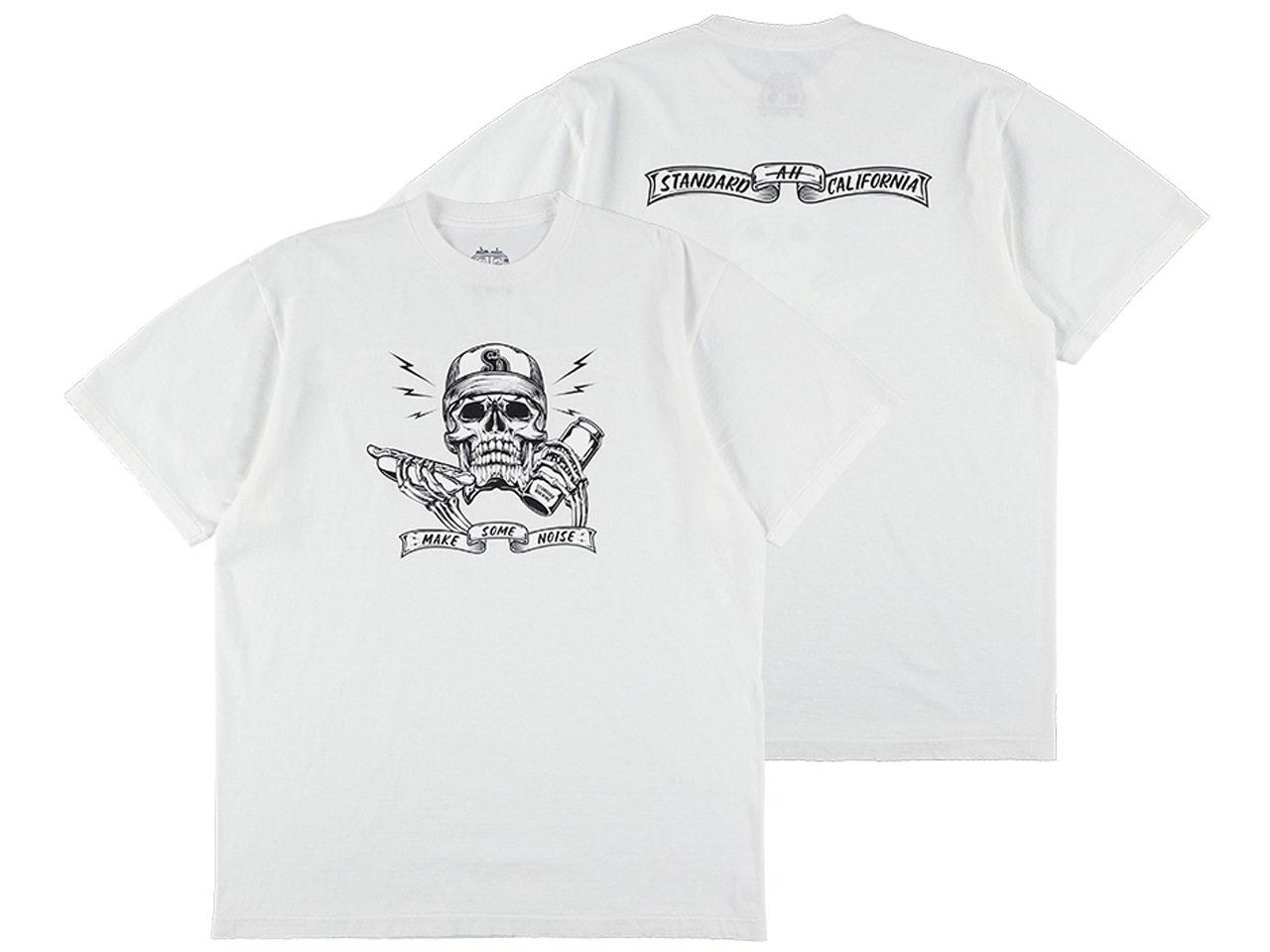 【送料無料】AH / STANDARD CALIFORNIA MAKE SOME NOISE T-SHIRT WHITE