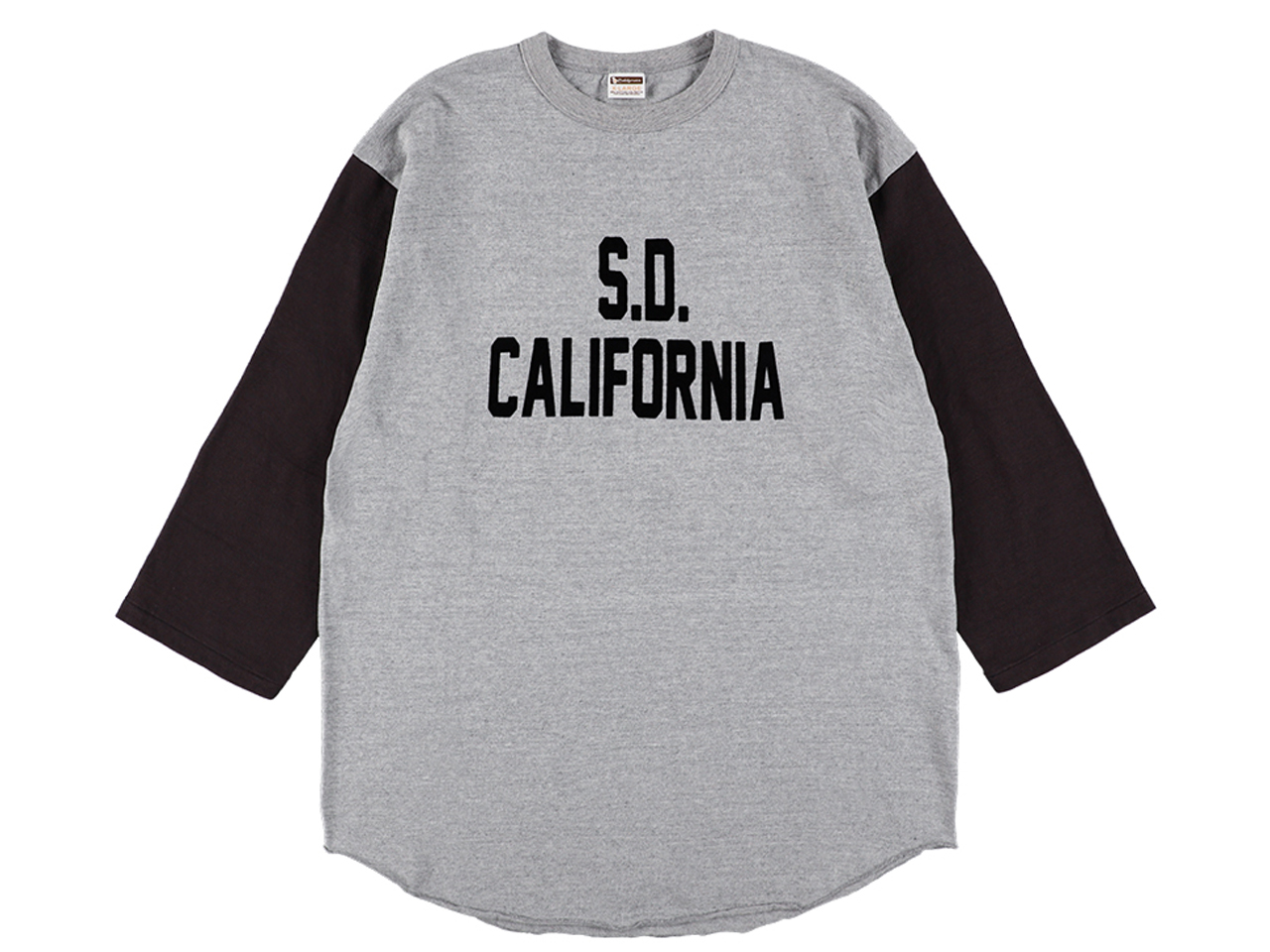 【送料無料】STANDARD CALIFORNIA 88/12 LOGO BASEBALL T-SHIRT GRAY