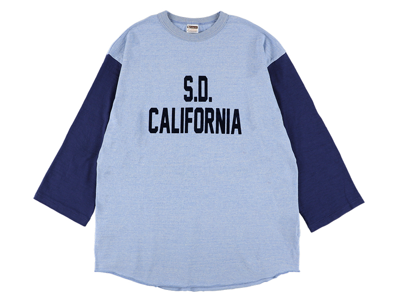 【送料無料】STANDARD CALIFORNIA 88/12 LOGO BASEBALL T-SHIRT BLUE