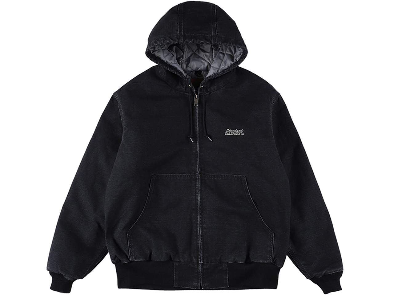 【送料無料】STANDARD CALIFORNIA DUCK HOOD JACKET VINTAGE WASH BLACK