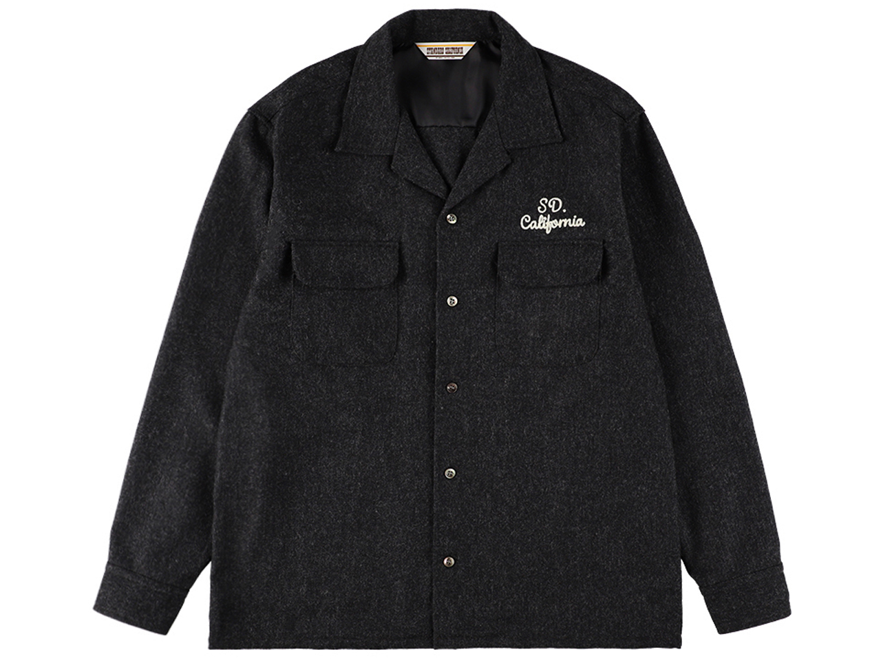 【送料無料】STANDARD CALIFORNIA WOOL SHIRT CHARCOAL