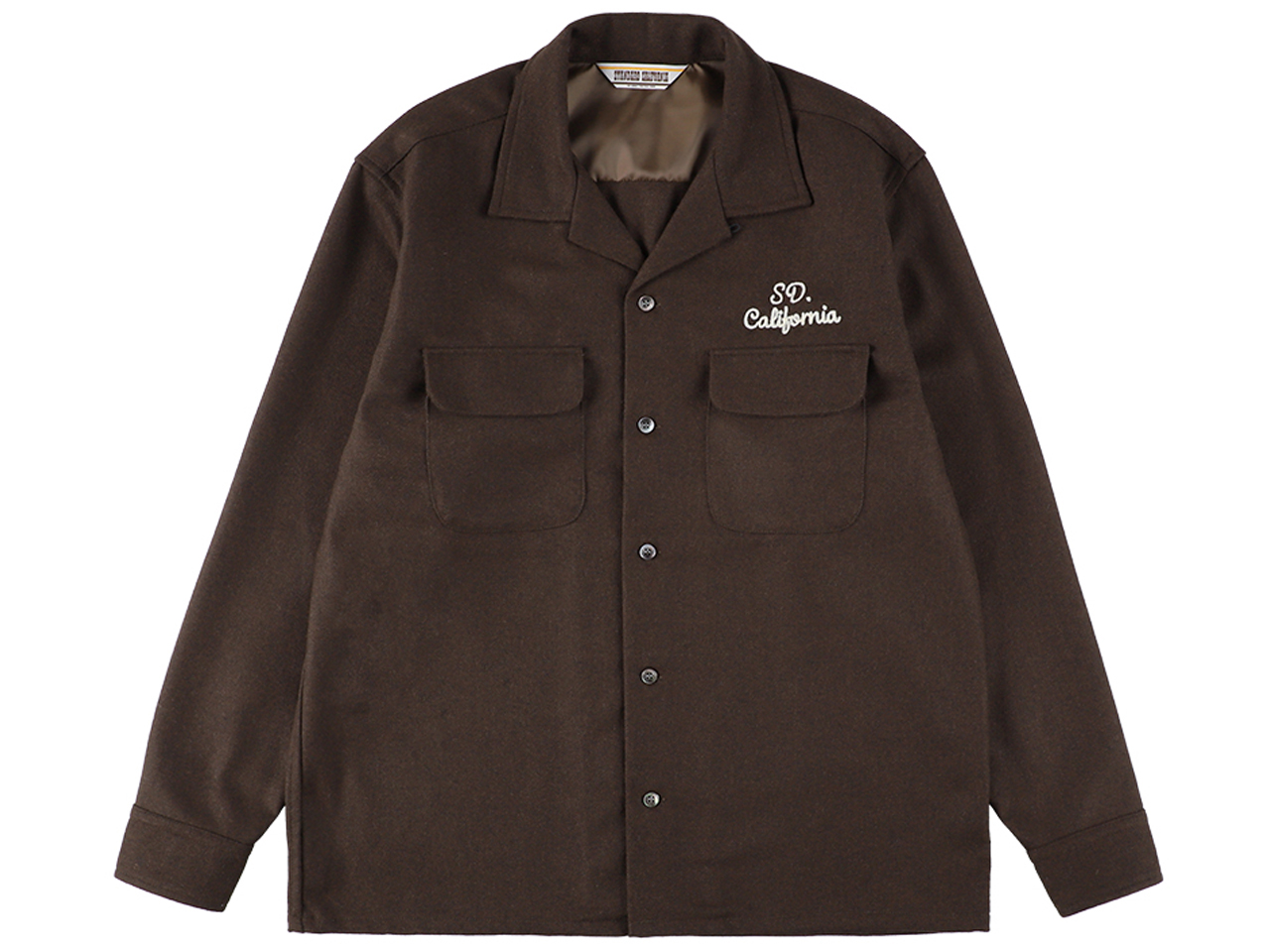 【送料無料】STANDARD CALIFORNIA WOOL SHIRT BROWN