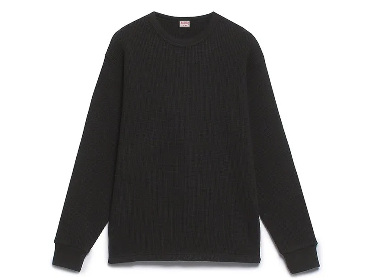 【送料無料】Healthknit SUPER HEAVY WAFFLE CREW NECK L/S #52011 BLACK