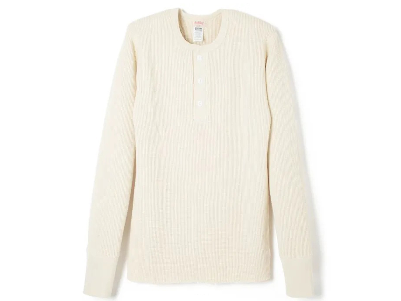 【送料無料】Healthknit SUPER HEAVY WAFFLE HENLEY NECK L/S #990 OFF
