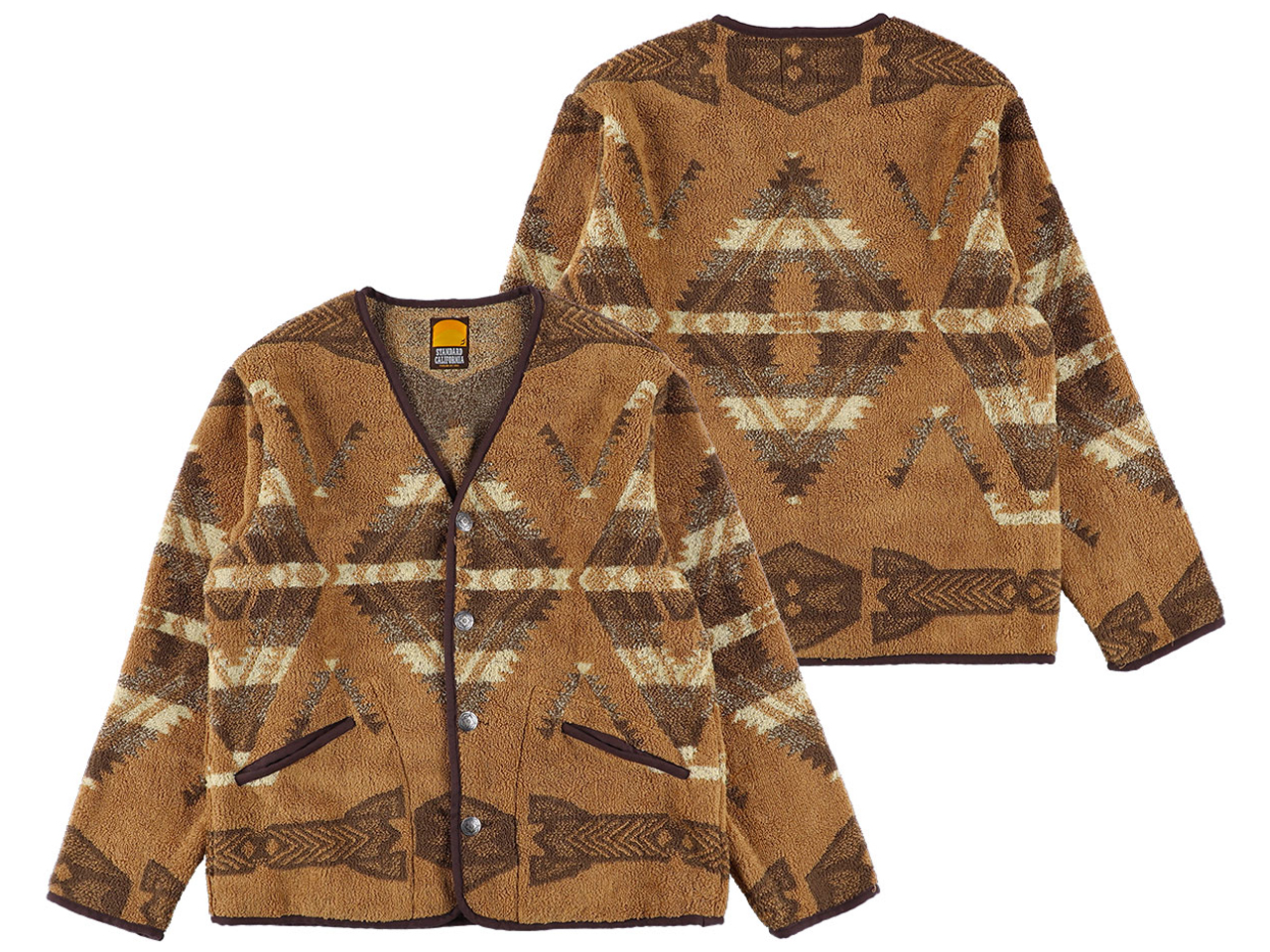 【送料無料】STANDARD CALIFORNIA NATIVE PILE JACKET BEIGE
