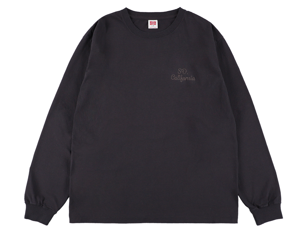 【送料無料】STANDARD CALIFORNIA US COTTON LOGO LONG SLEEVE T-SHIRT BLACK