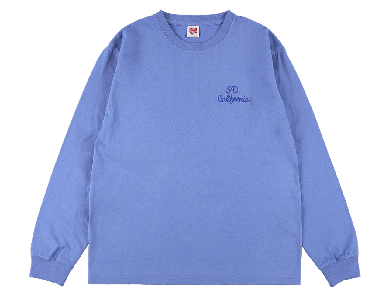 【送料無料】STANDARD CALIFORNIA US COTTON LOGO LONG SLEEVE T-SHIRT BLUE