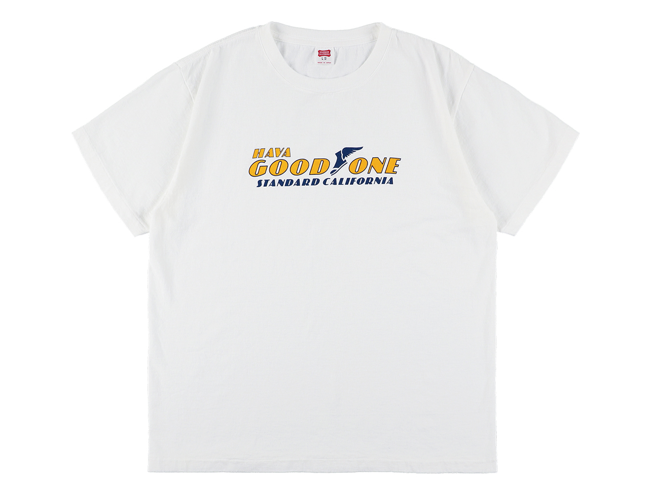 【送料無料】STANDARD CALIFORNIA US COTTON RACING LOGO T-SHIRT WHITE
