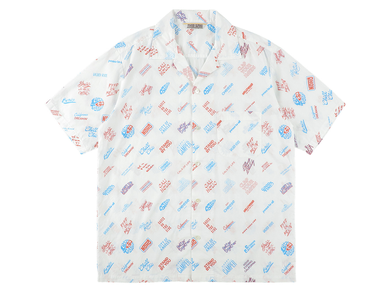 【送料無料】STANDARD CALIFORNIA FOOT PRINT SHIRT WHITE
