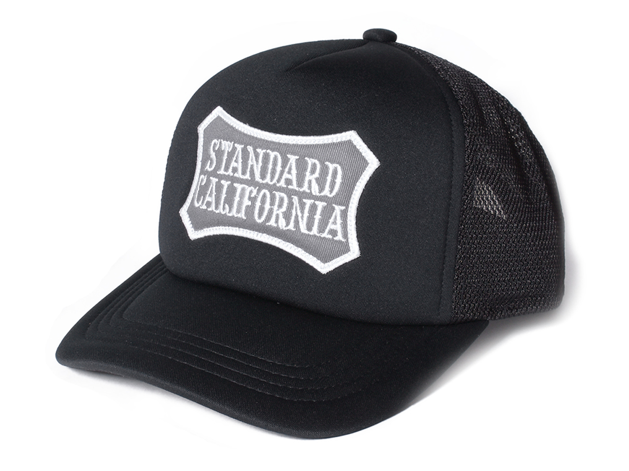 STANDARD CALIFORNIA BASIC LOGO PATCH MESH CAP BLACK